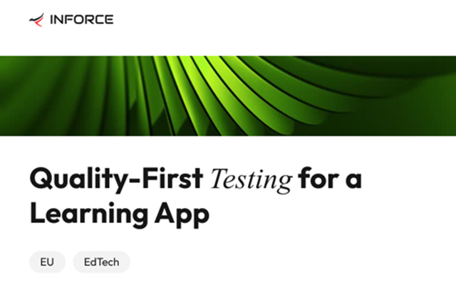 Inforce Digital Project - Mobieletests voor een EdTech-product