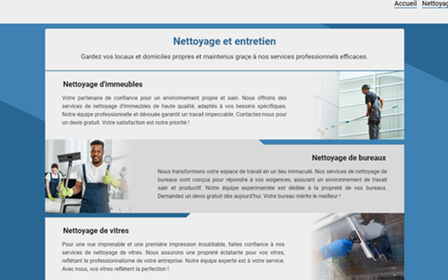 Entity Systems Project - Nettoyage Pro Express