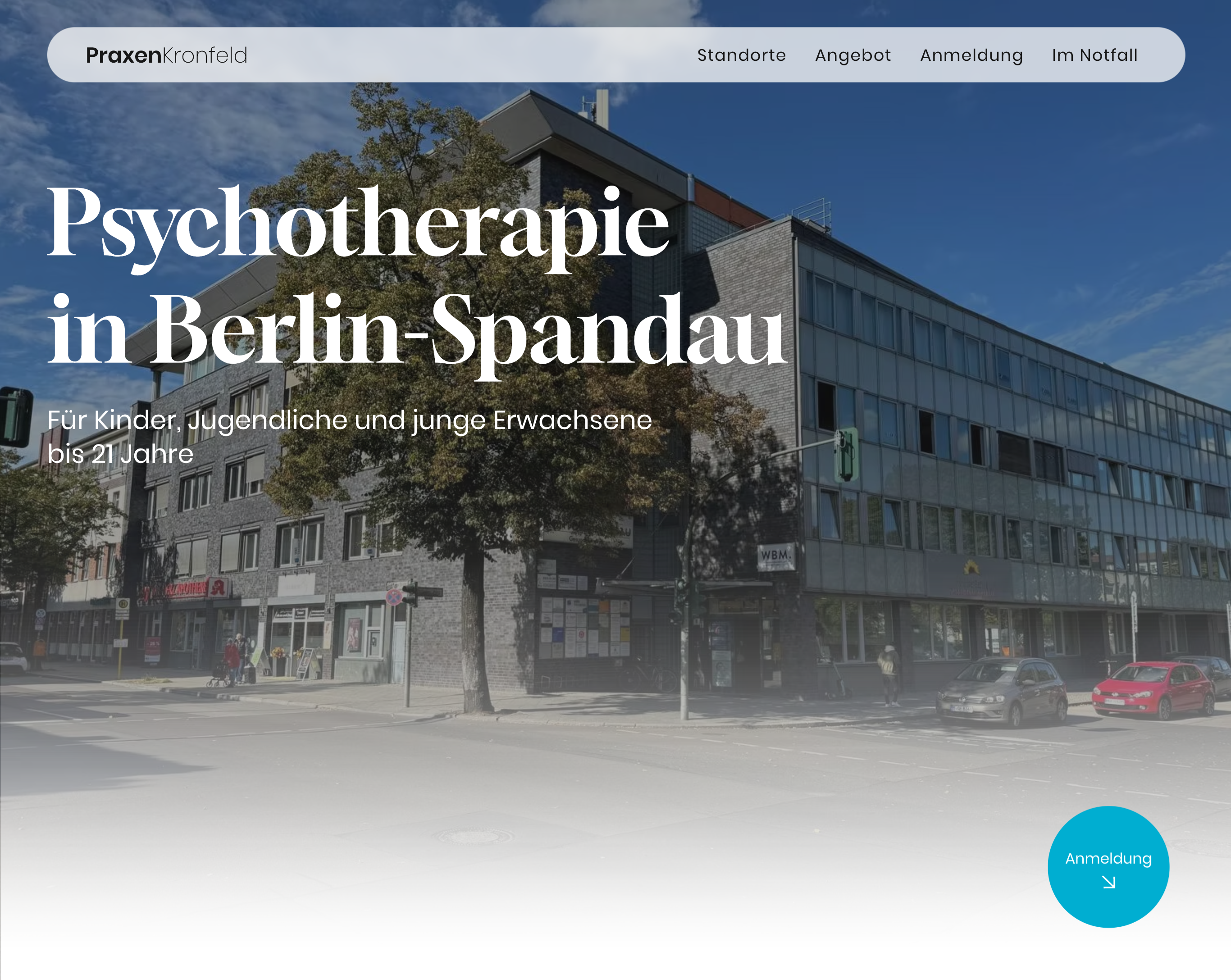 ArtiPixel Project - Website & logo voor Praxis Kronfeld, Psychotherapie in Berlijn