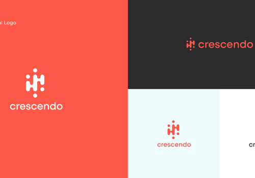 Volledig brandbookontwerp voor Crescendo